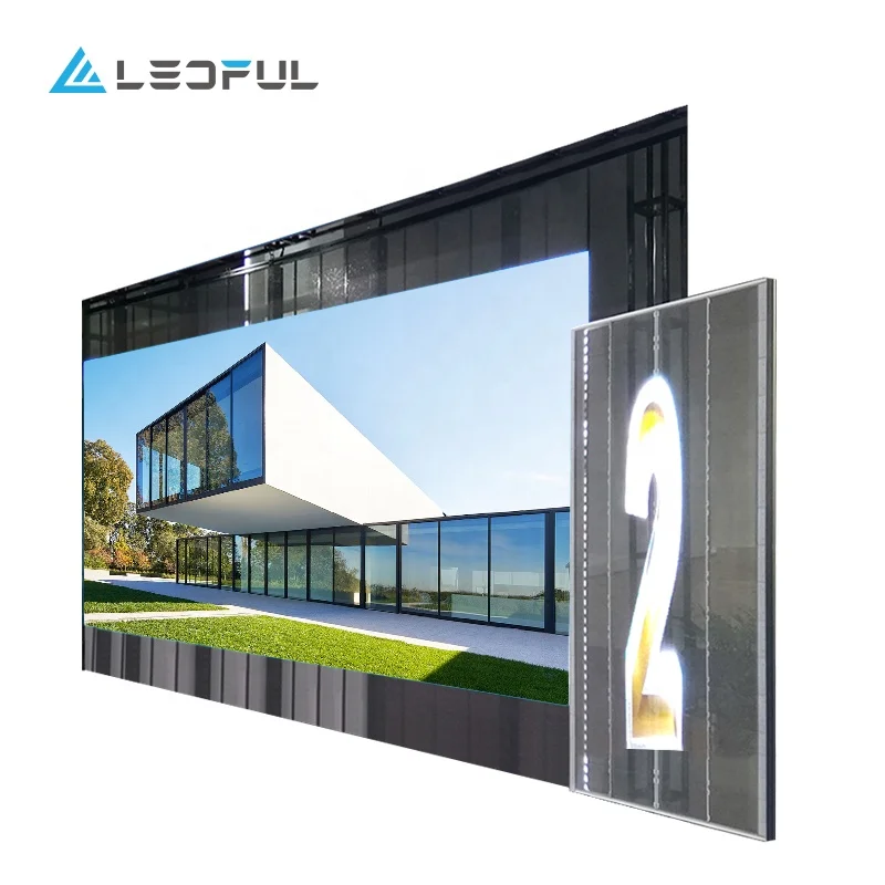 transparent curtain mesh  pakistan advertising led display screen transparent