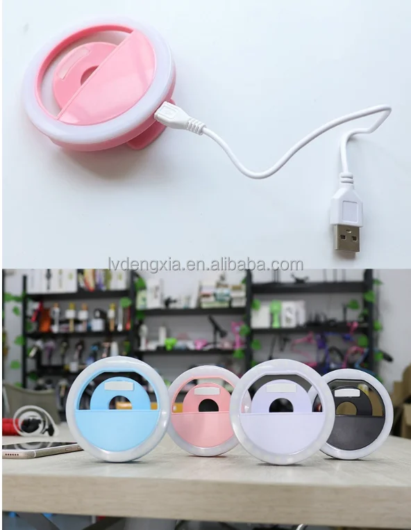 RK12 usb перезаряжаемый заливатель света для телефона фотографическое освещение rk 12 фотостудия селфи живые зажимы на светодиодном кольце rk12