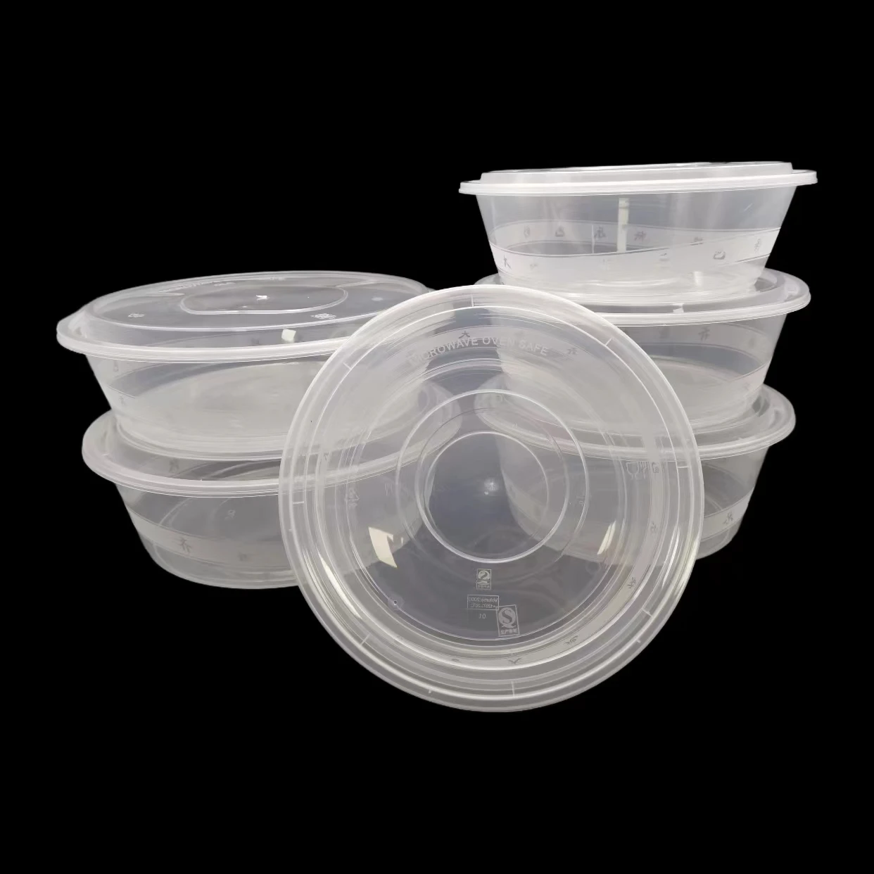 Reusable 2500ml capacity plastic food storage container Plastic packing box