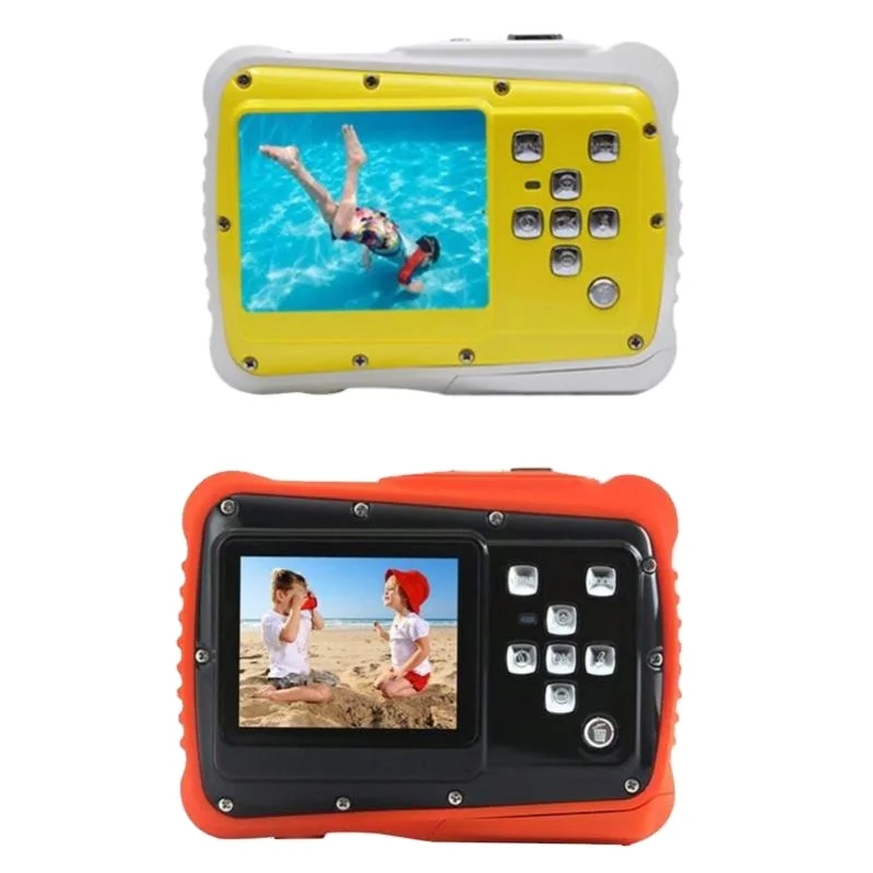Коробка мини 2. Конвертирование дюймы цифровая камера для детей 12MP HD 720P Водонепроницаемая Портативная Цифровая видеокамера видеорегистратор Встроенный микрофон Новогодний