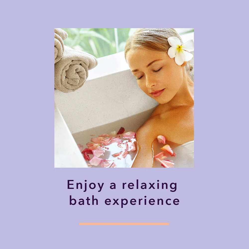 Highest Lavender & Rose Scent Mineral bath salt with Infused Soothing Petal