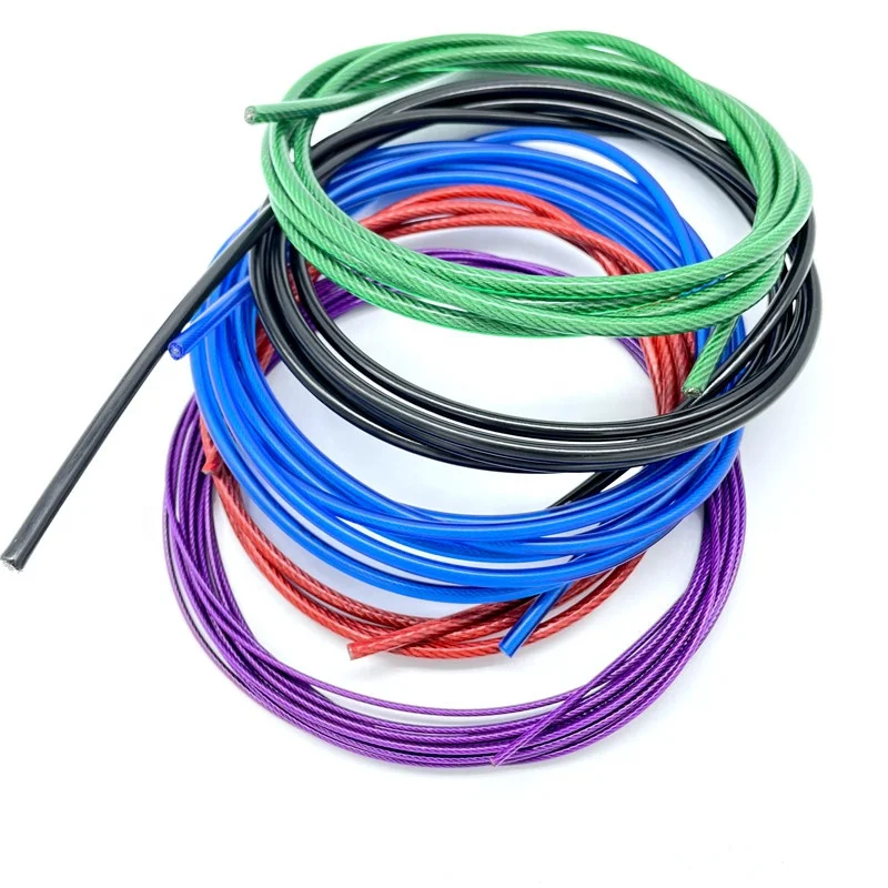 Durable Nylon Pvc Plastic Coated Steel Wire Rope For Safety