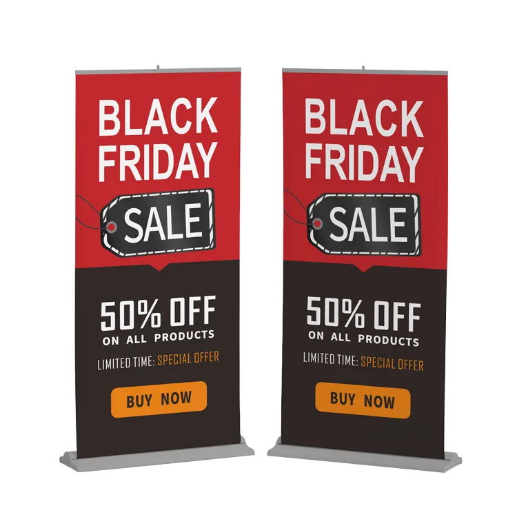  manufactures custom roll up logo advertising printing retractable banner stands rollup display pull