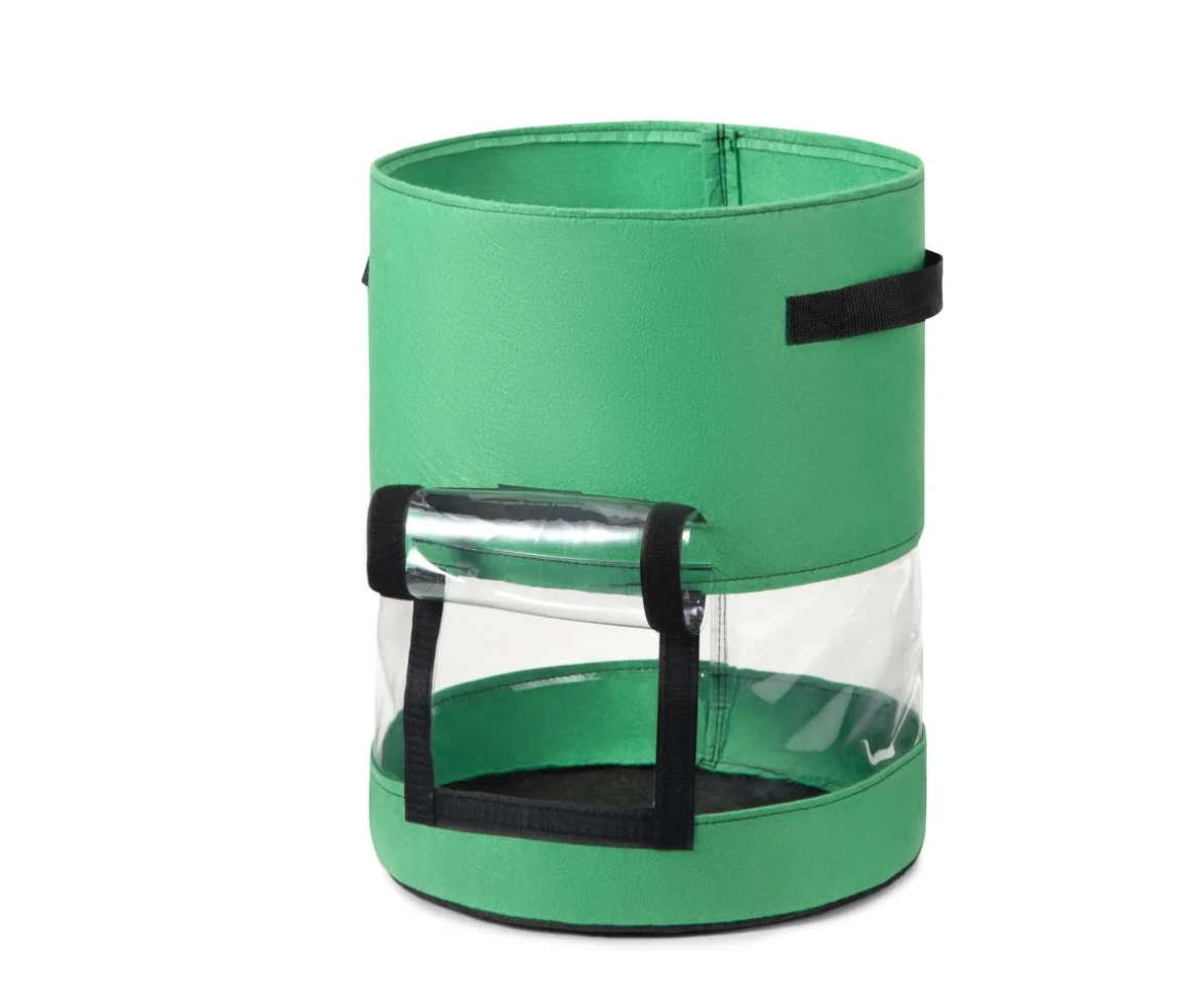 Hot selling WFB-01 Non-woven Fabric 30D*35H(7Gallon) black 335G piece tomato bag