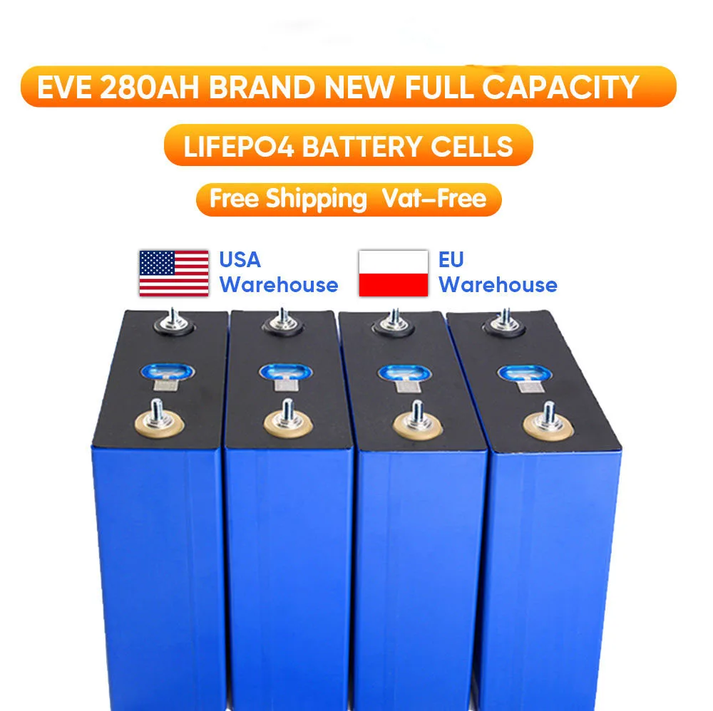 Lifepo4 Battery Lithium Solar Storage Energy Battery 5 Years Warranty Lifepo4 Cell 280ah 3.2v Lifepo4 Battery