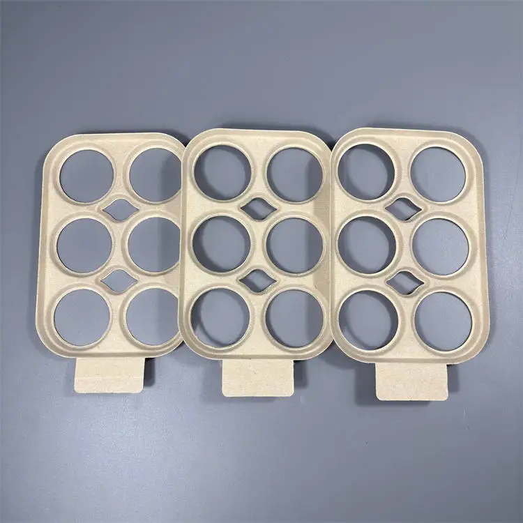 Custom Service 100% Compostable Sugarcane Bagasse Beer Holder