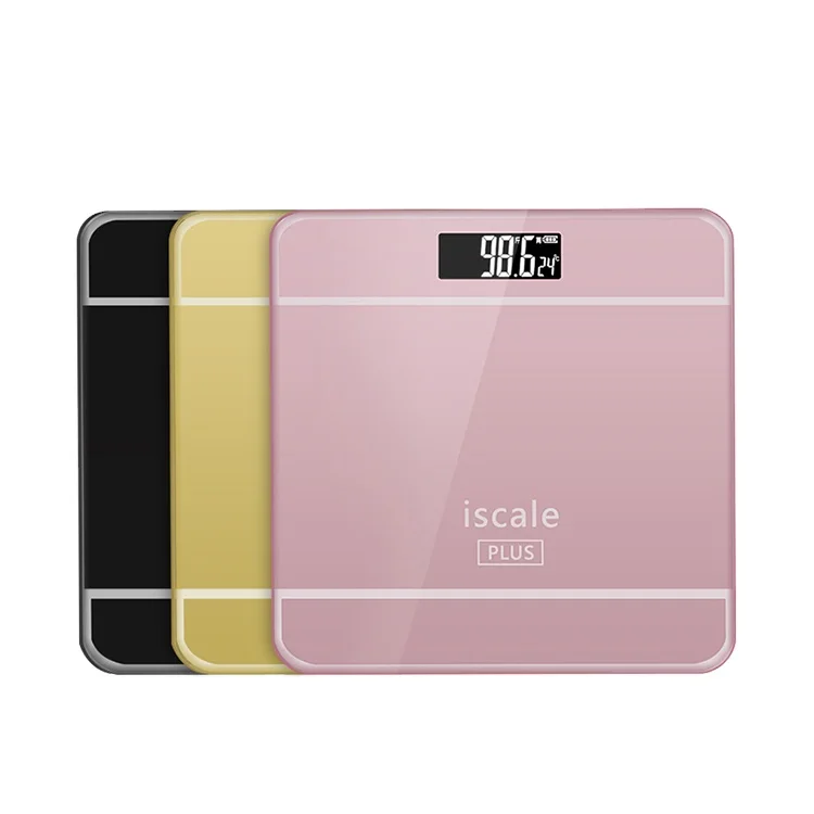 Professional OEM 2*AAA Batteries 180kg 396lb Household Lcd Display Bathroom Digital Weighing Scale For Body