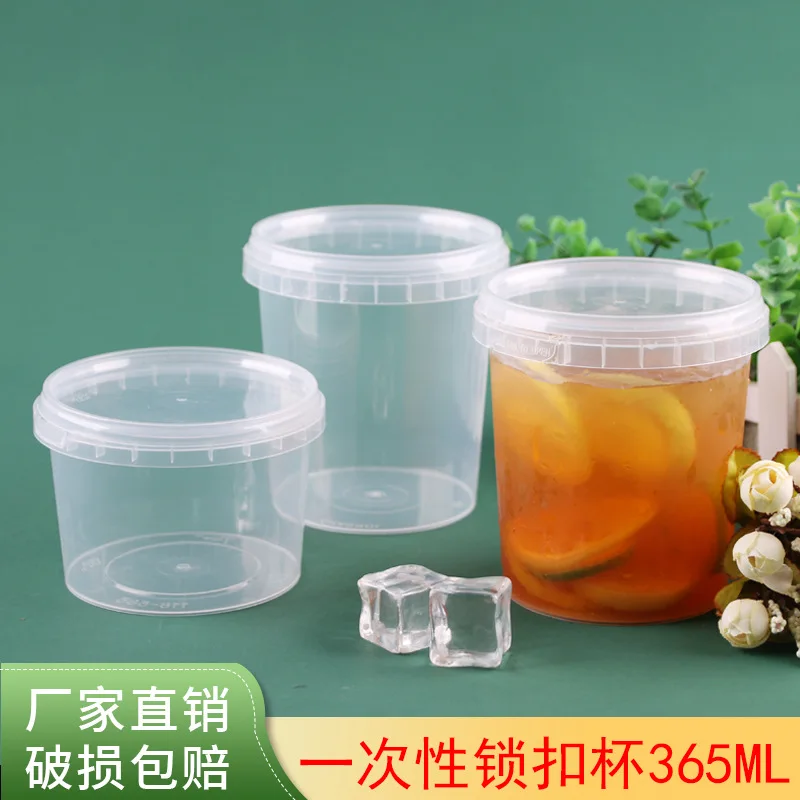 mini pp transparent plastic bucket without handle