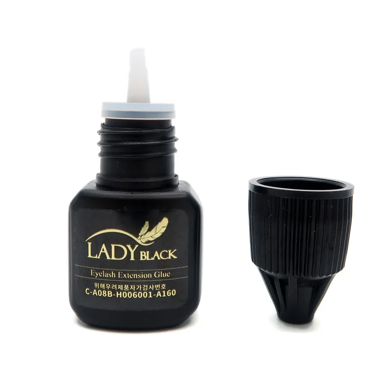2021 best lady black strong eyelash extension glue