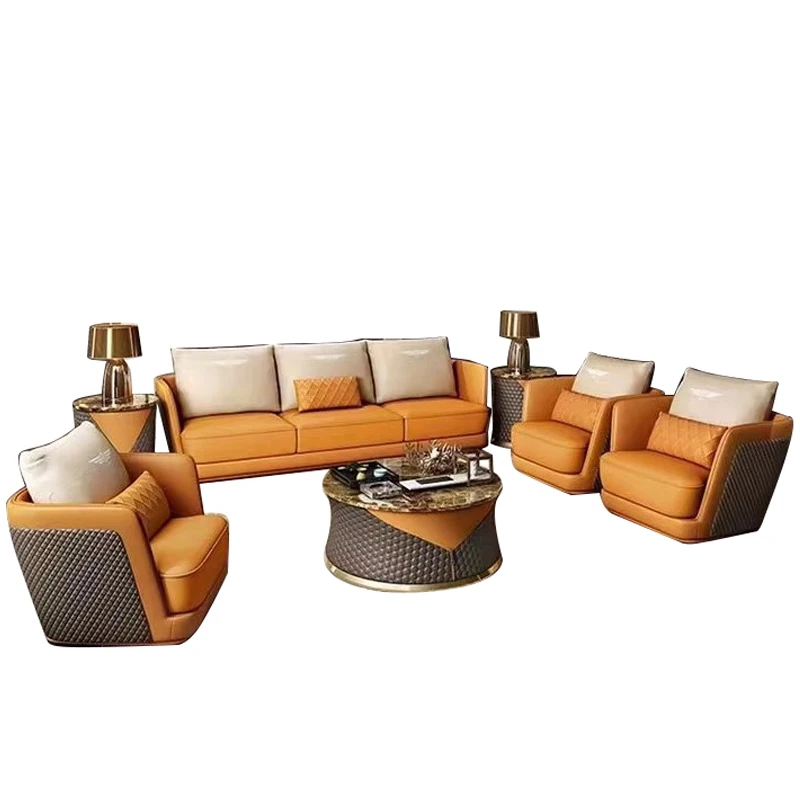
italian leather sofa and fancy furniture BS-008# 