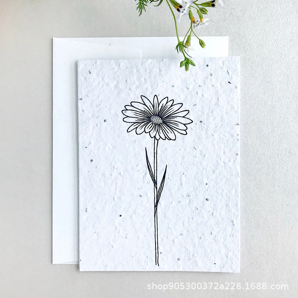 Custom seed paper greeting cards seed paper books