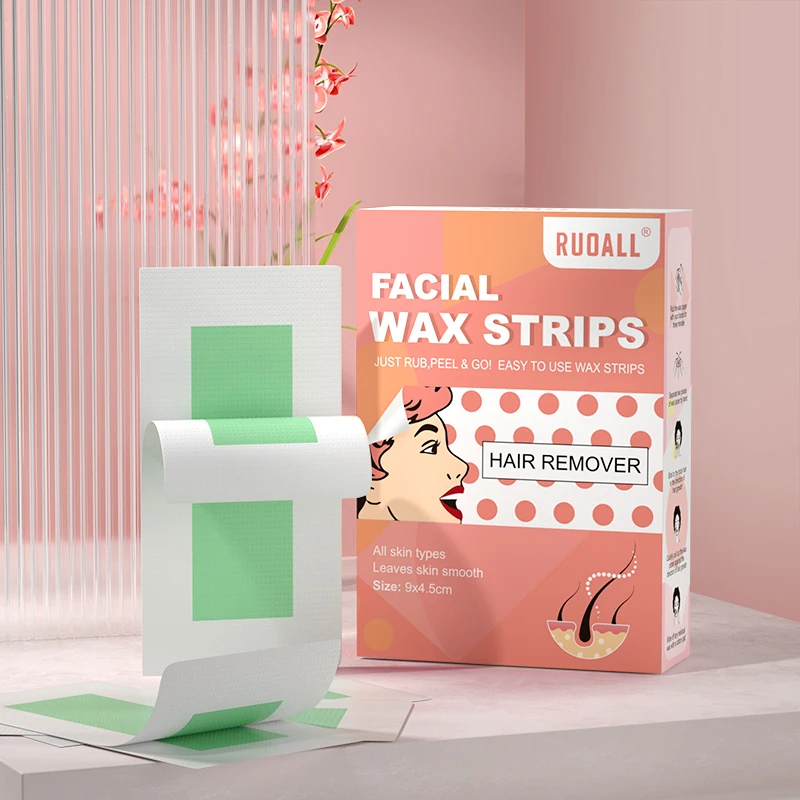 Ruoall Home Use Face Waxing Kit Hair Removal Wax strips For Legs Arms Underarm Bikini