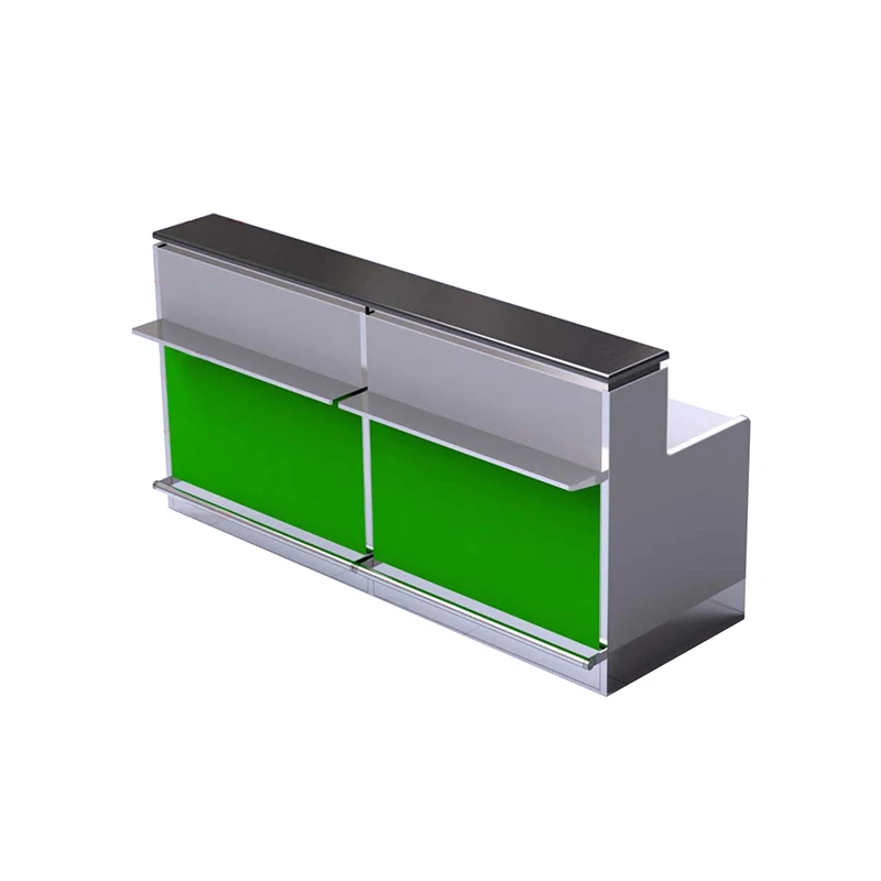 Luxury Stainless Steel Airport Counter Airport Service Desk Airport Check In Counter Manufacturer Aviation Luggage Table