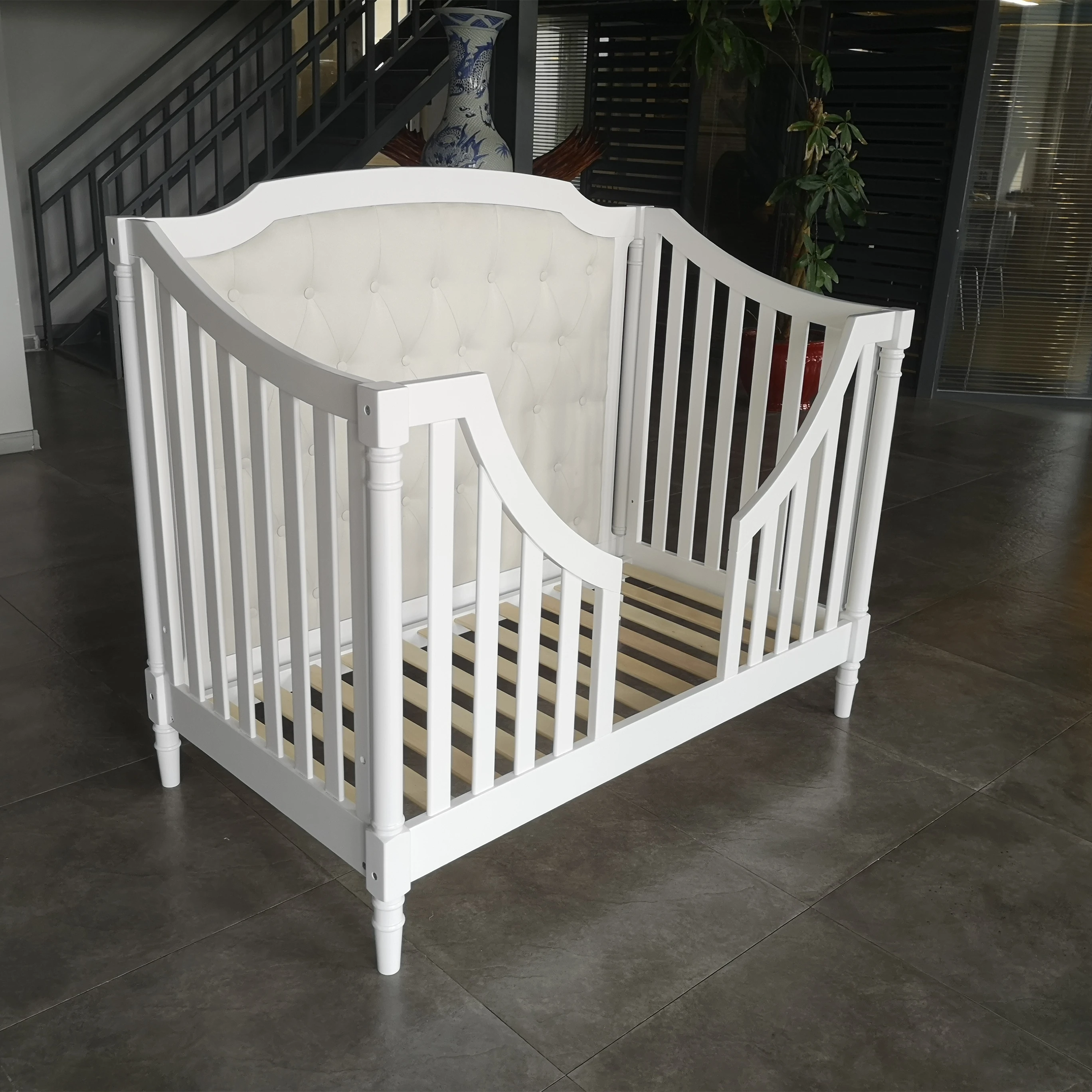 luxury baby cribs kids bed with slide/bed  New Zealand pine wood, Europe / USA style