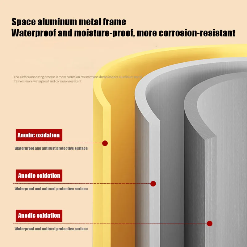 2022 Aluminium Alloy Metal Framed mirror Wall Mounted mirror decorative modern compact mirror square