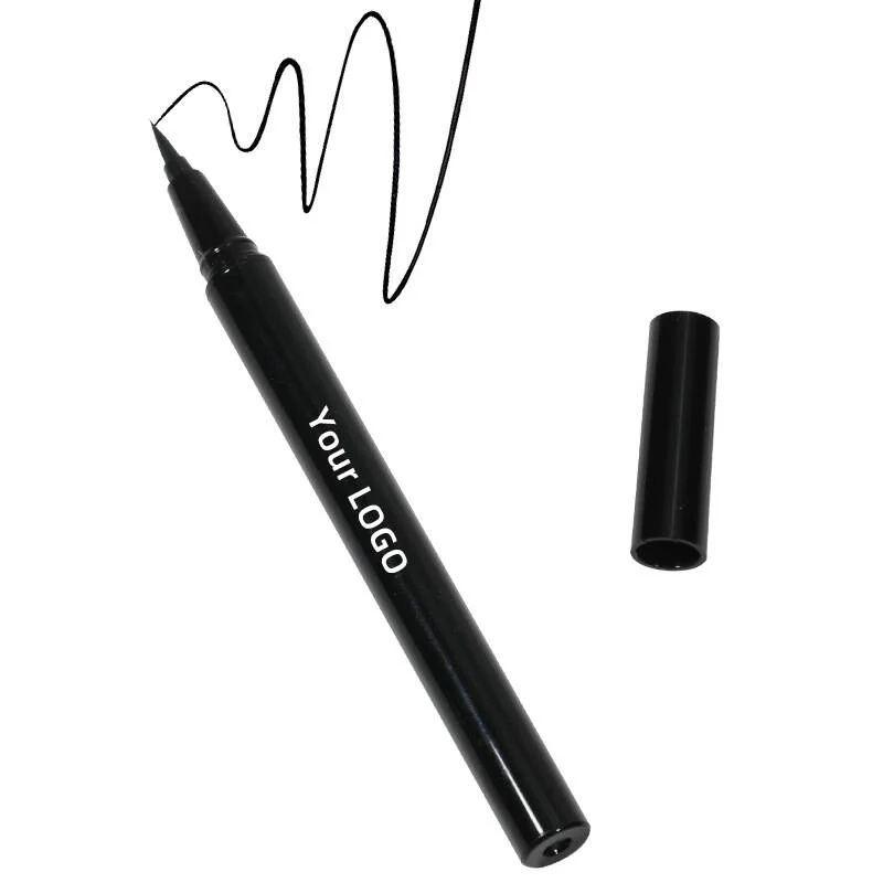 High quality private label make your own brand lip and black liquid thin eyeliner brush pencil