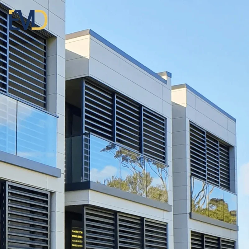 Decorative Louver Aluminum Security Fence Horizontal Louver Exterior Aluminum Louver Panel