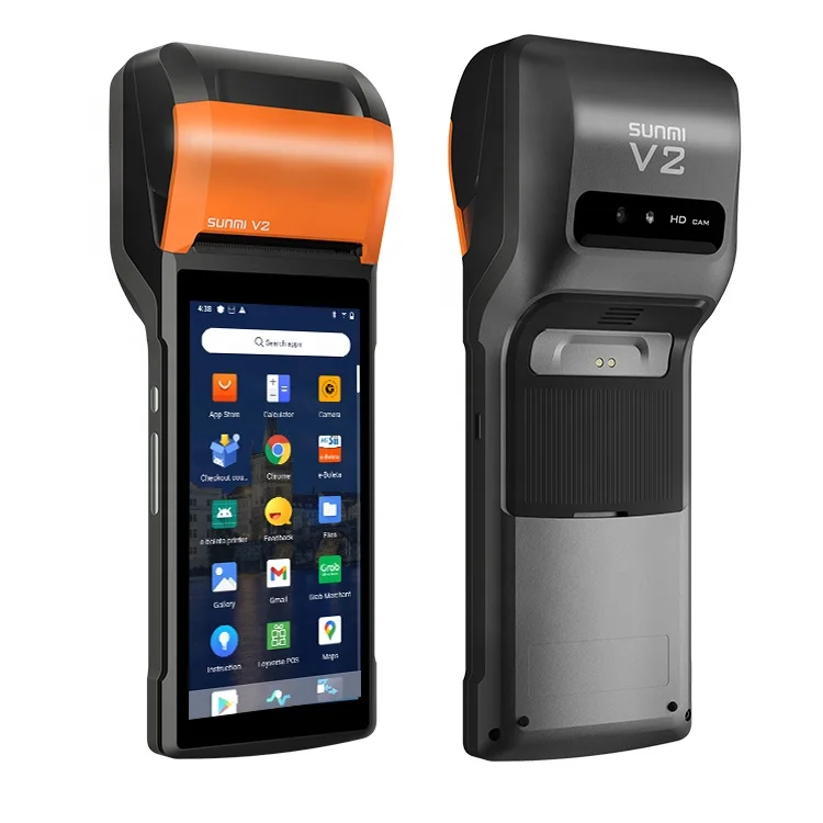 SUNMI V2 4G NFC Handheld Android All in One Restaurant Bill Mobile Terminal Pos Machine Point of Sale Systems