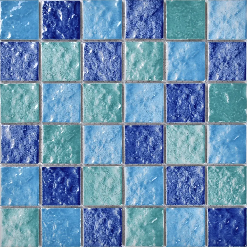 Wholesale Price Different Color Floor Hot Swimming Pool Melt Glass Mosaic