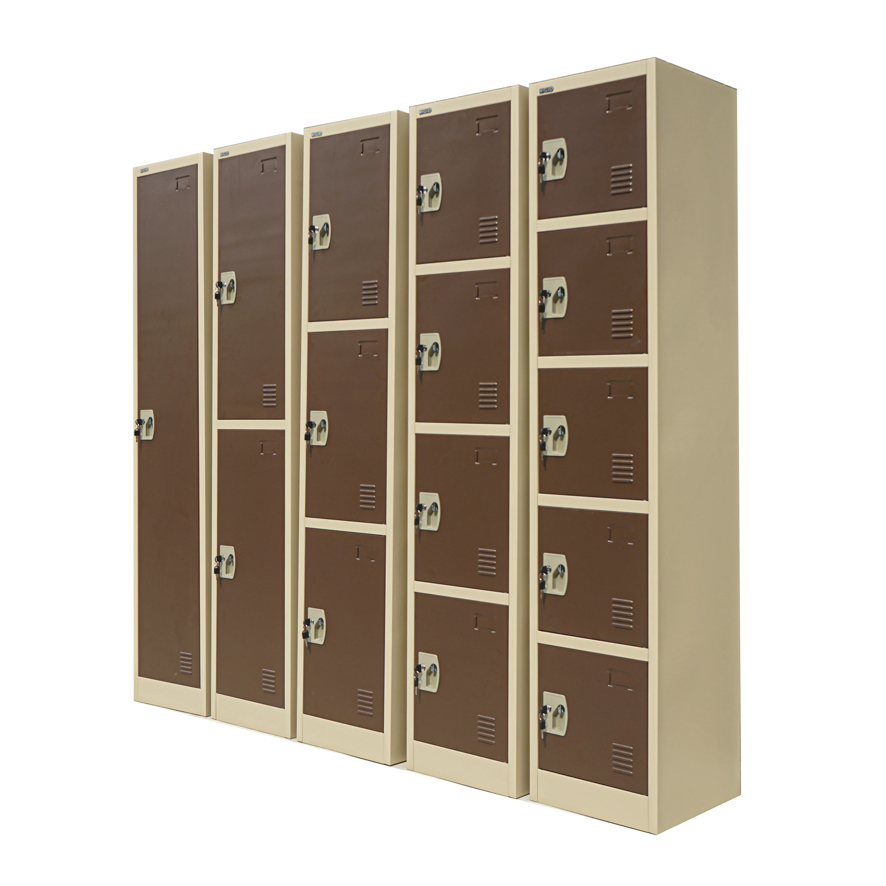 modern Popular use Steel Compartment Metal Cloth Locker Almari Single 3 Door Single Tier Lockable School Cabinet for storage