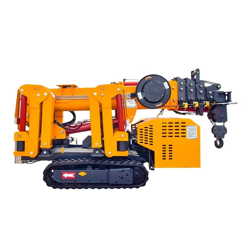 CHAVAC Supply  Electric and Diesel Powered 3 ton 5 ton Mini Crawler Spider Bucket Lifting Hoist Crane