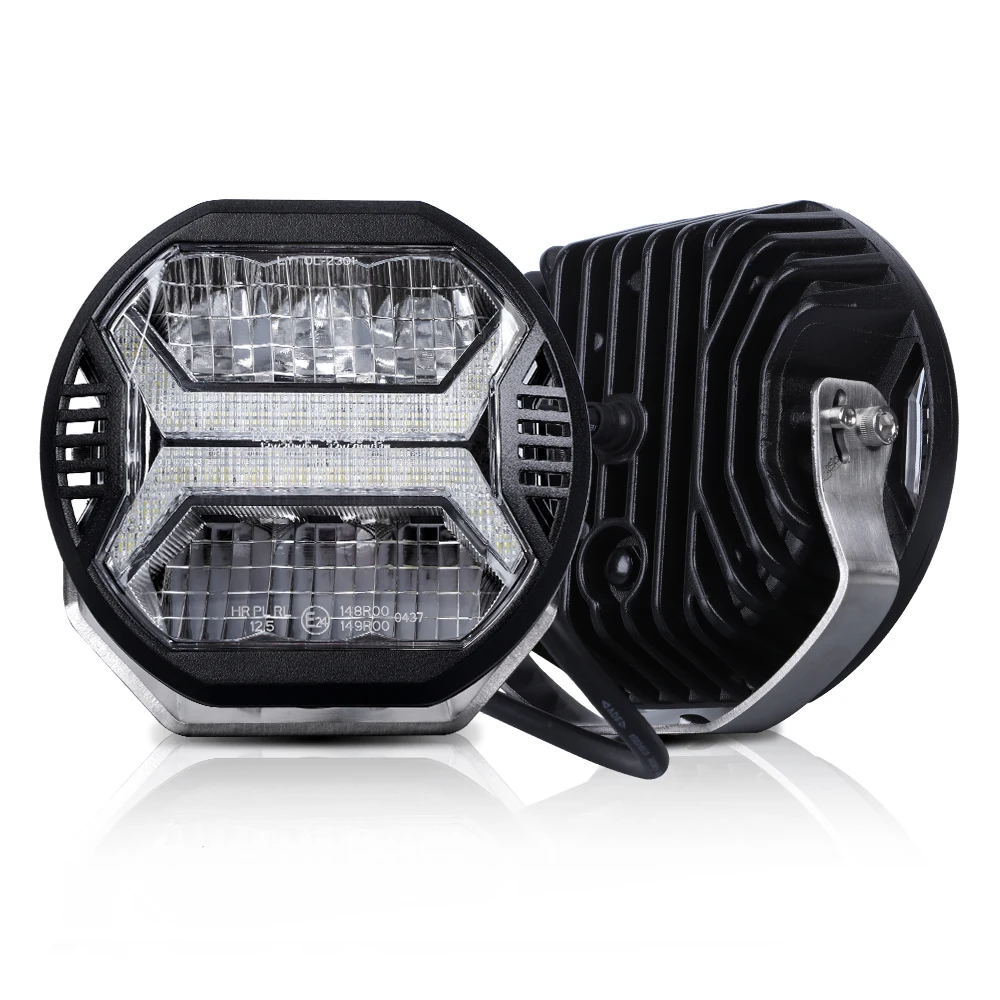 Emark Certificate Super Bright Car Led Work Light Truck Spotlight 4x4 5.75inch Round Led Driving Lights For Jeep All Car