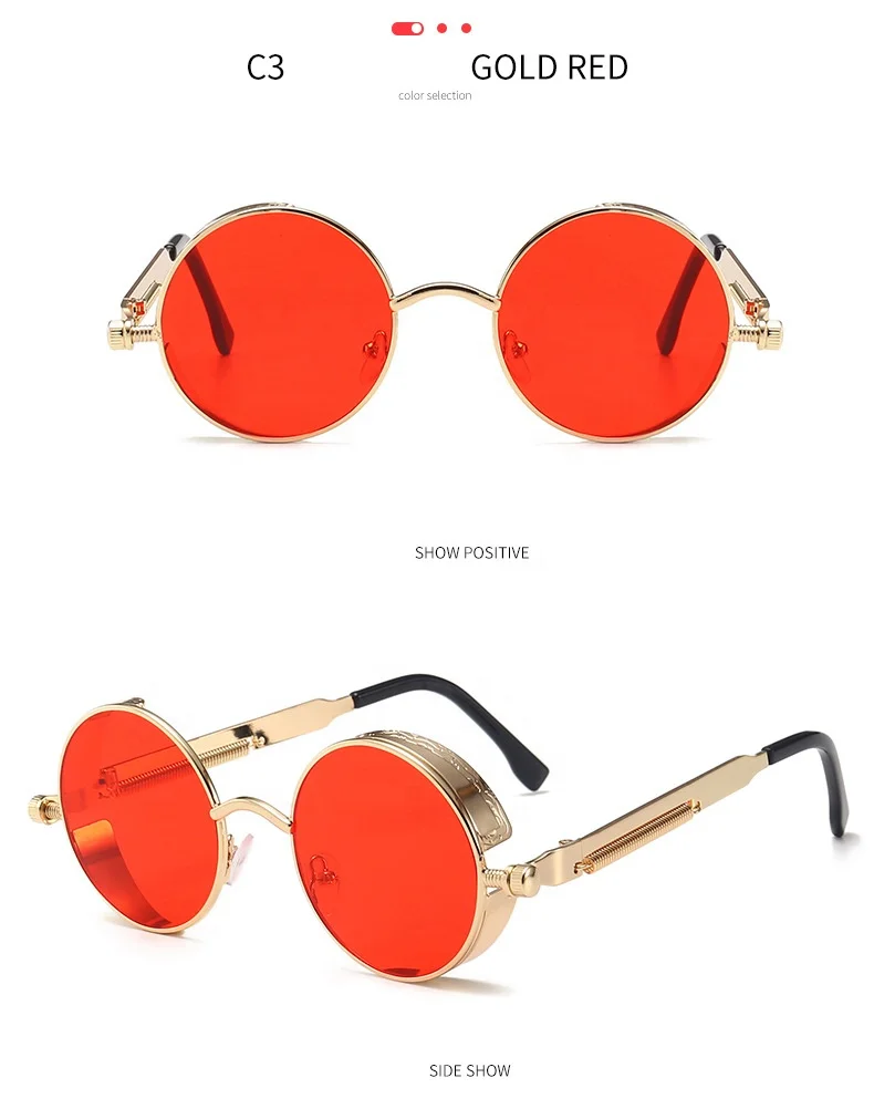 Men sunglasses 2022 metal round sun glasses for Women unisex custom sunglasses logo mens luxury sunglasses