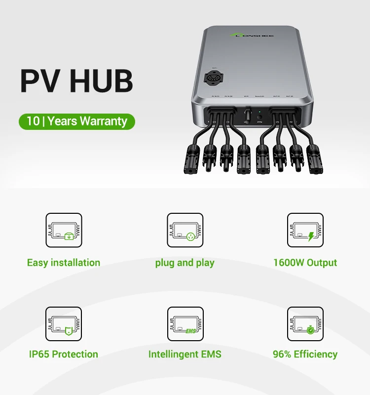 ЕС Германия склад Lionshee LS-H1600 PVHUB Балконная Солнечная система EMS IP65 PV концентратор 1600 Вт