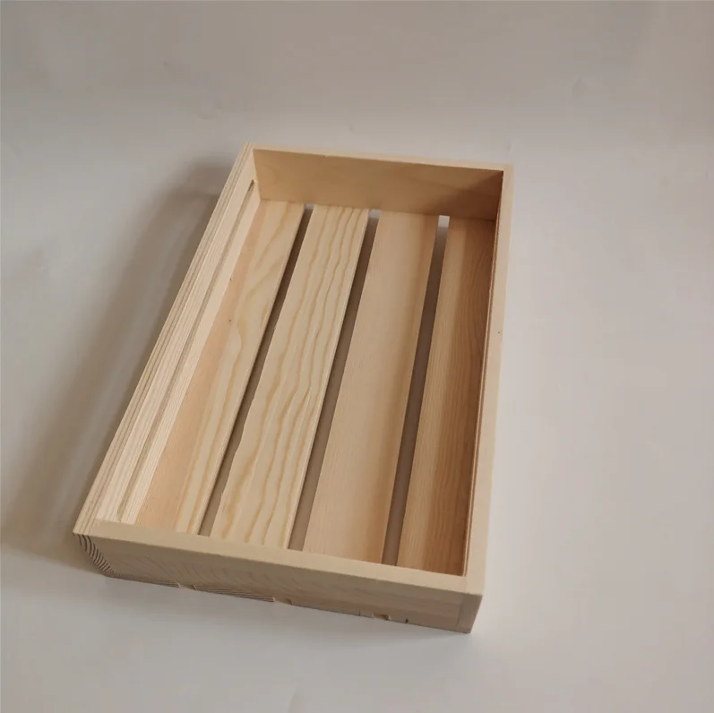 Wood nested storage wine fruit bottles towels books gift makeup box rustic wooden home basket display crate boxes