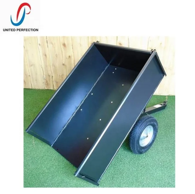 low MOQ best price hot sale dump cart flat bed Trailer motorcycle trailer with HEAVY LOADING