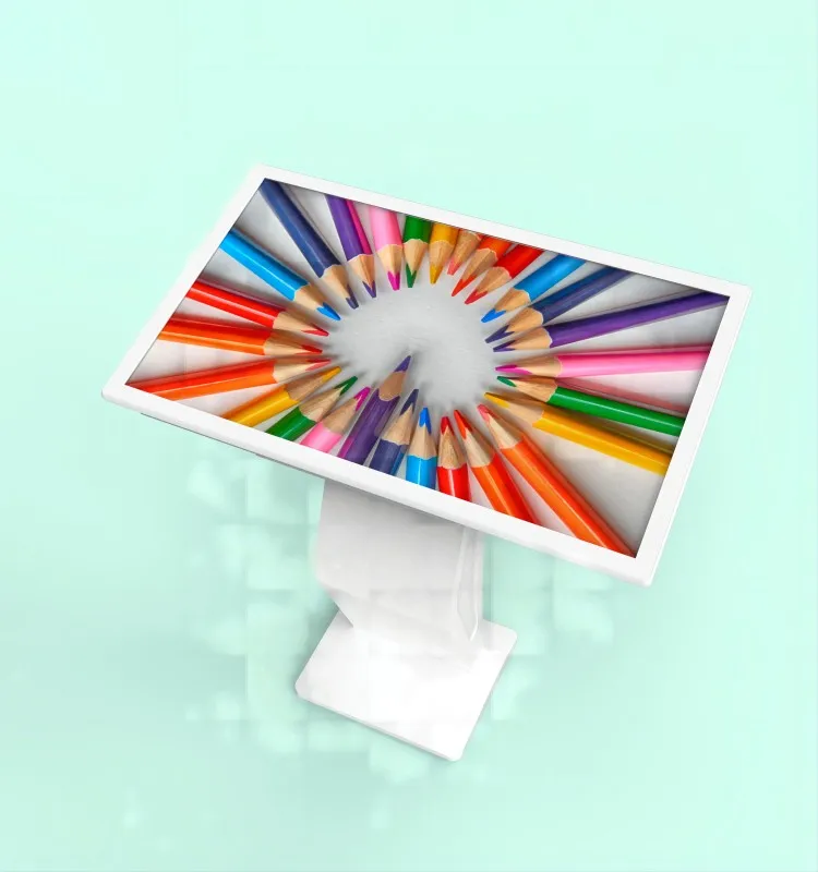 All-In-One 55-Inch Horizontal Interactive Digital Touch Kiosk Capacitive Infrared Smart Information Display Shopping Malls