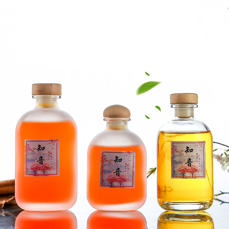 Белые морозные пустые бутылки Ciroc 250 мл стеклянные бутылки Тяжелая матовая стеклянная бутылка для ликера с пробкой