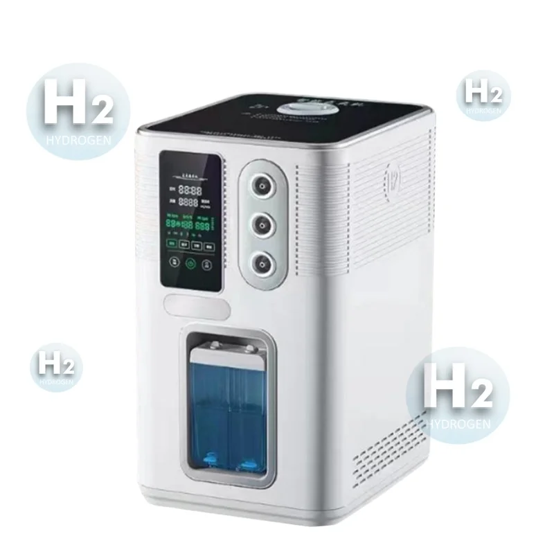 Hydrogen Inhaling Machine  H2 Inhaler 3000ml/min PEM SPE Pure Water Electrolyzer Air Outlet 2 Holes and 3 Holes Available