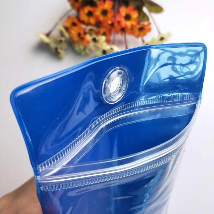 Custom pvc  black cell phone cover polythene packaging zip water proof bags for phone accessories electronic product