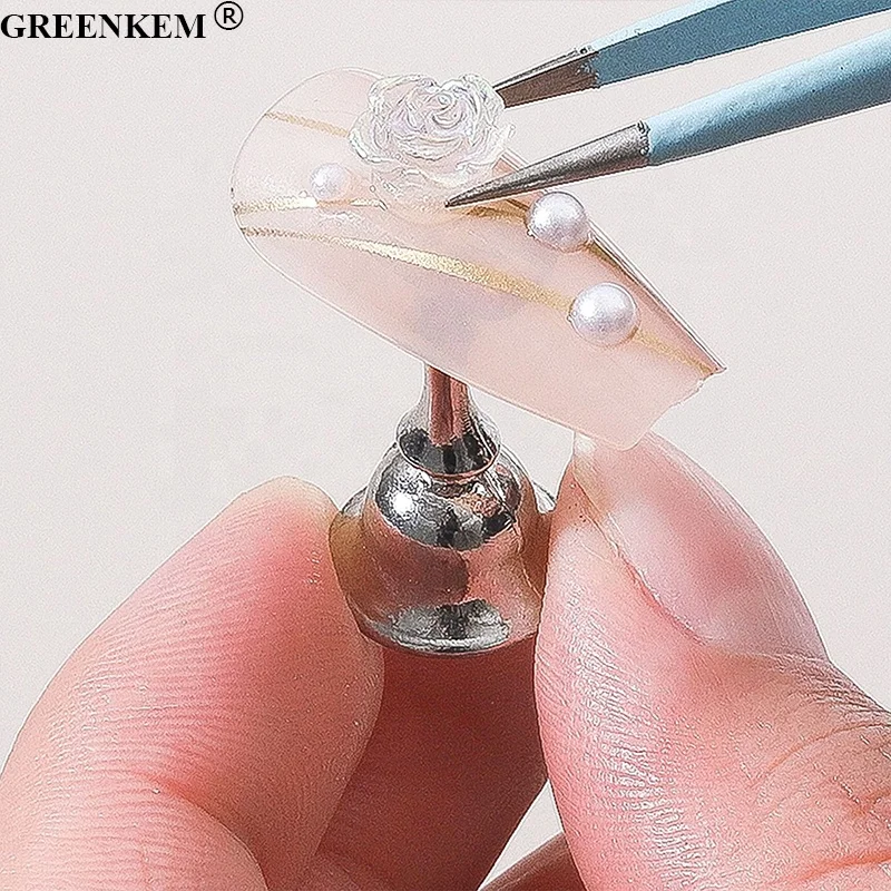 New Metal Nail Base And Practice Holder Magnetic Base Nail Display Stands With Magnetic Nail Practice Base Holder