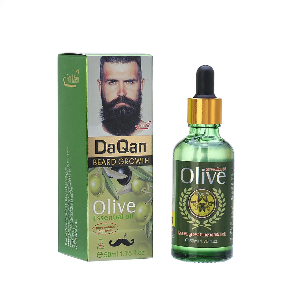 Daqan Best Professional Natural Help Growth Facial Hair Men Beard Care Essential Oil