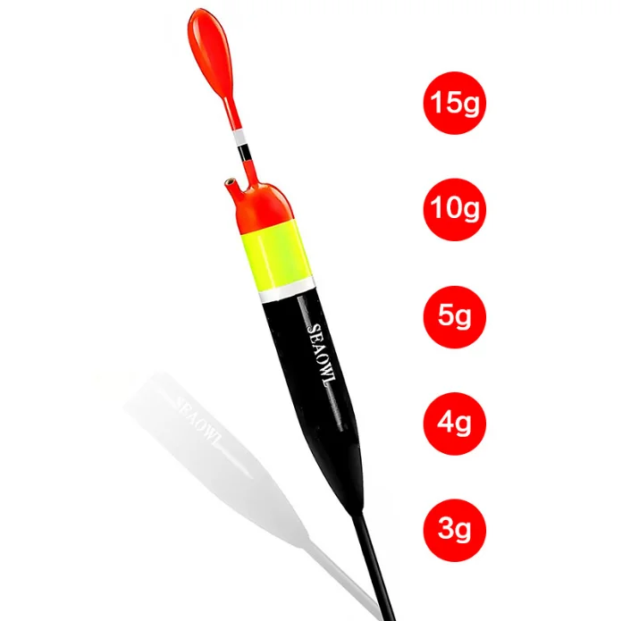 European style stock fishing vertical ABS floating long-range fishing float3g 4g 5g 10g 15g sea rod fishing positioning float