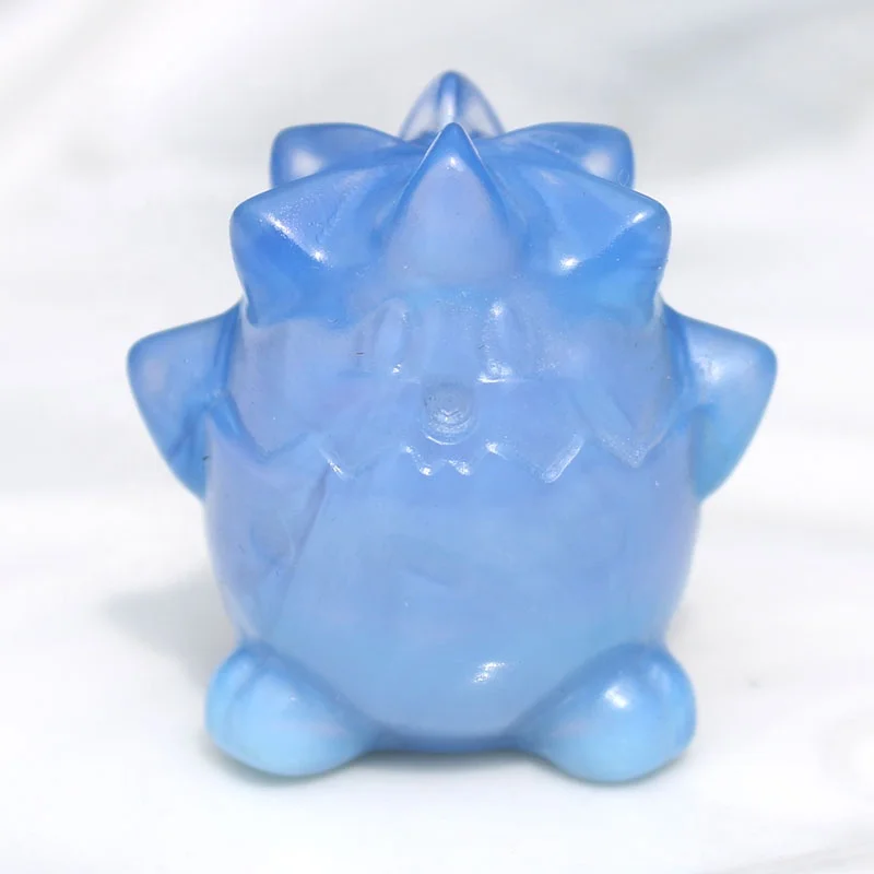 Hot Sale High Quality Blue Opal Crystal crafts Carving Togepi