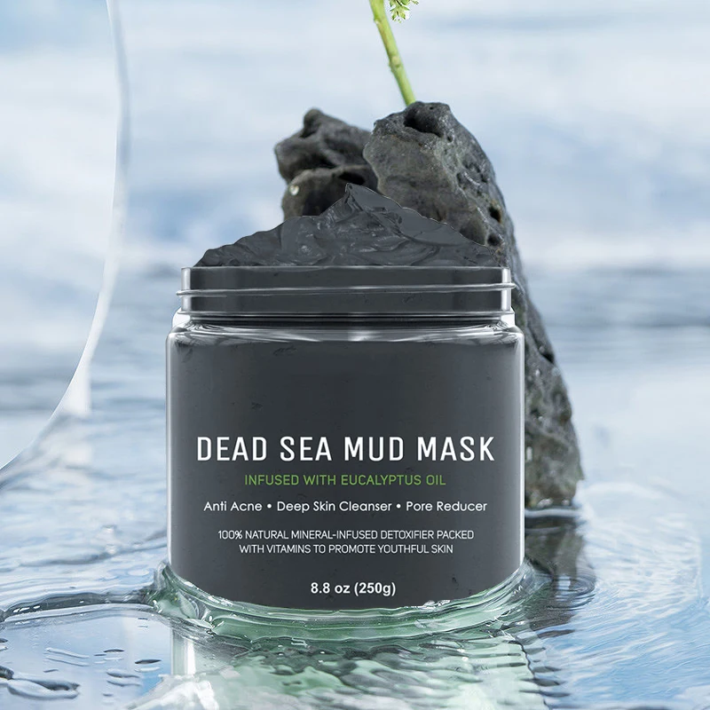 Private Label Moisturizing Whitening Face Body Beauty Clay Mask Deep Cleansing Pore Anti Acne Dead Sea Mud Mask