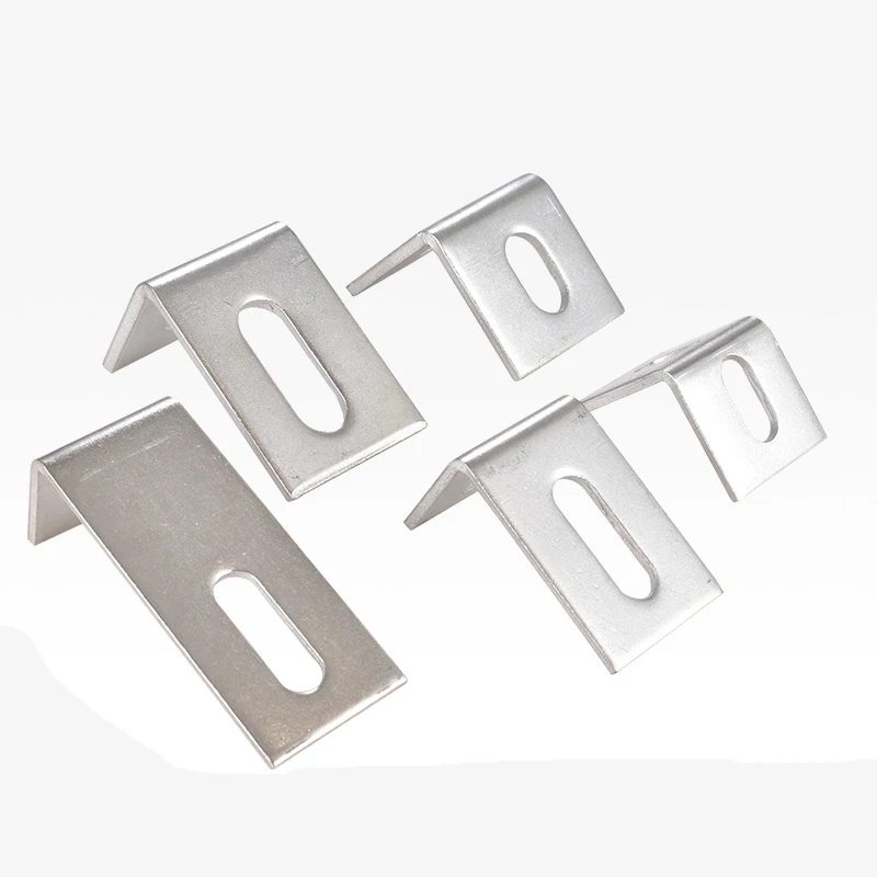 Curved Stone Dry Hanging Accessories Wall Marble Stainless Steel Buckle Bracket