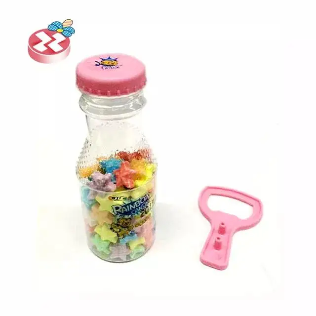 Заводская оптовая продажа лидер продаж детские конфеты цветные пивные бутылки с открывалкой для бутылок игрушки звезды новые