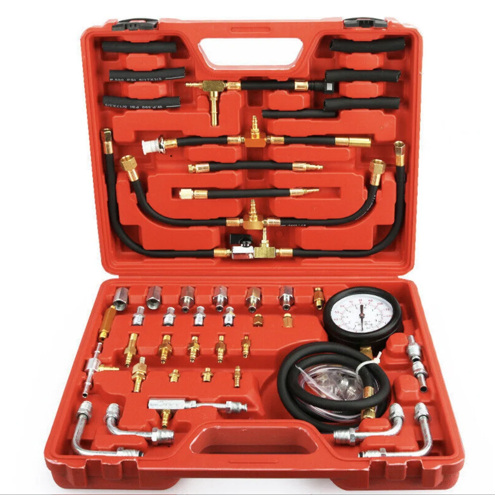 Fuel Injection Pressure Tester,Oil Combustion Pressure Meter,Fuel Pressure Tester Tool Kit