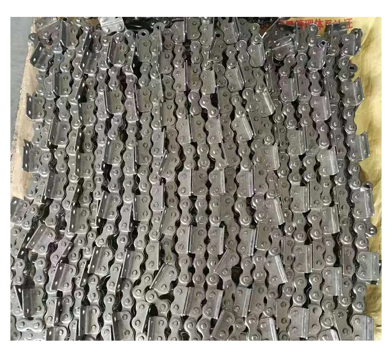 Industrial drive precision roller chain curved plate chain single side double side single hole double hole with ear 4 points