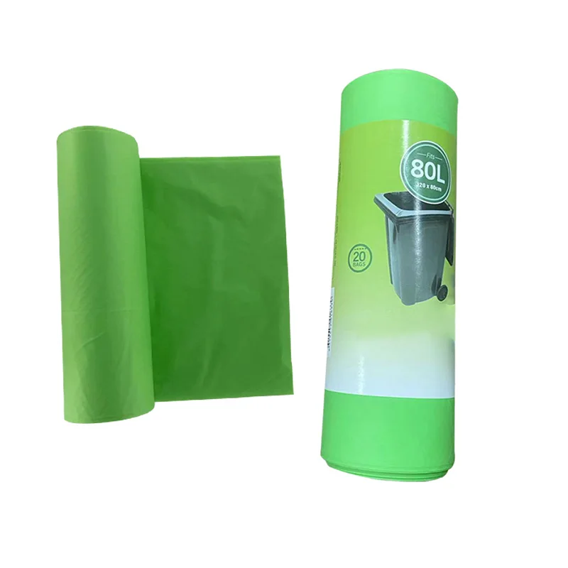 Different Color Customized Wholesale Disposable PLA 100% Biodegradable Garbage trash Bags Compostable Environmental Protection