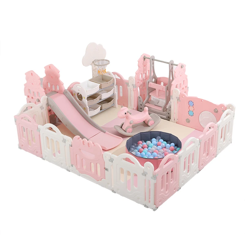 Customized Kids Plastic Indoor Folding Baby Safety Care Play Fence playpen