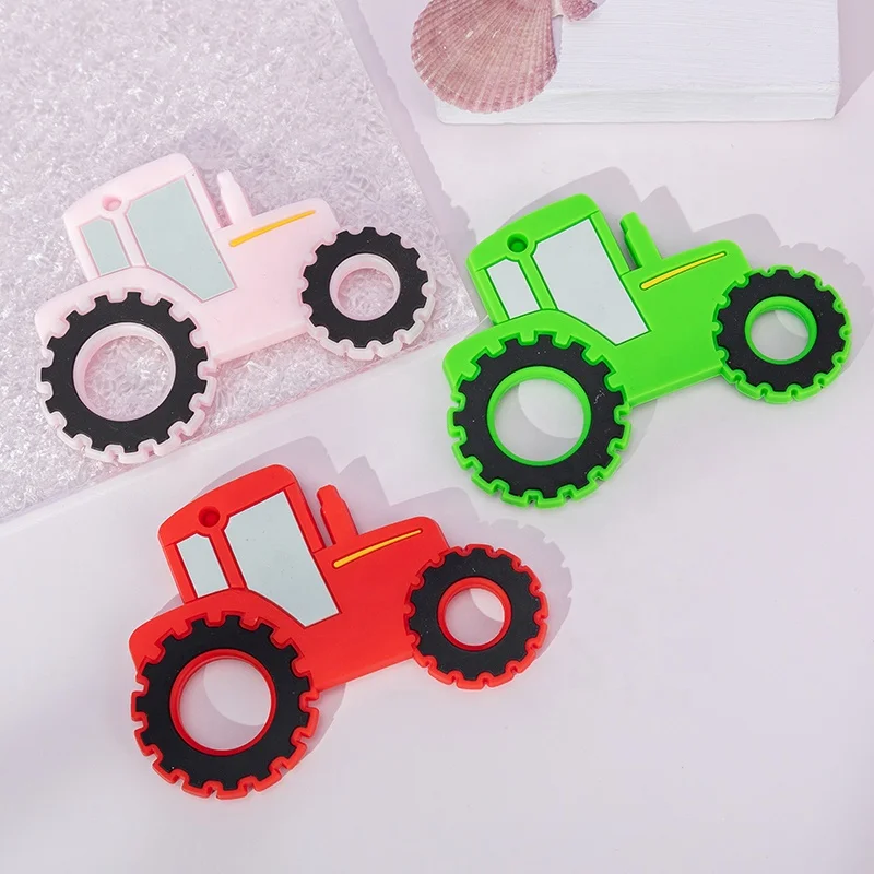 Wholesale OEM BPA free Car shape Baby teeth grinding stick toy food grade comfort toy baby silicone dental gel