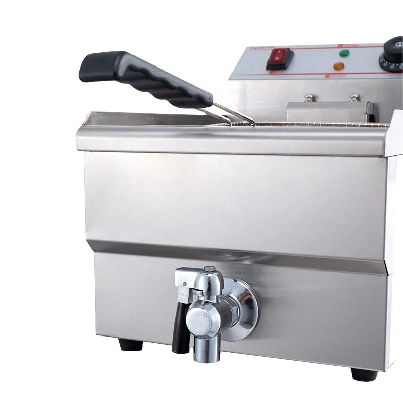 Electric Deep Fryer Industrial Deep Fryer with Removable Baskets and Temperature Limiter Food Grade Stainless Steel commercial