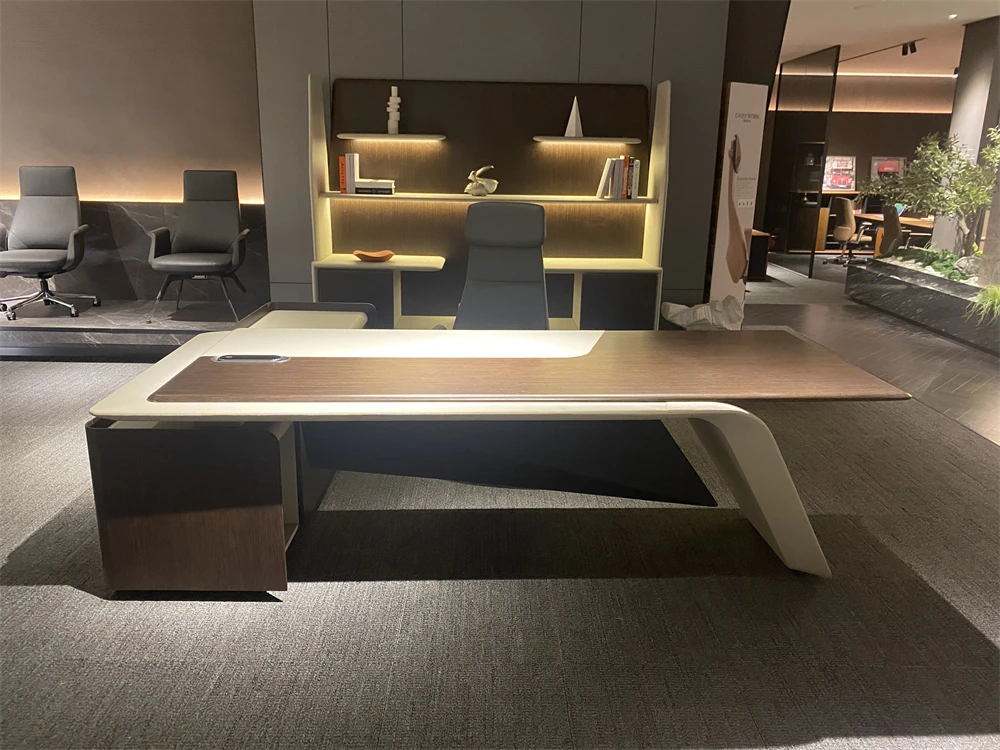 Contemporary high quality reasonable price wood wholesale price luxury boss executive office desk