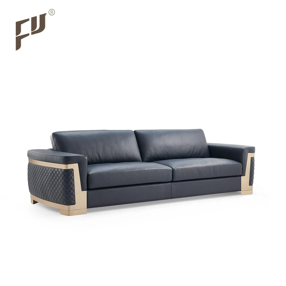 Wholesale Discount High Quality Office Furniture Sofa Luxury Design New Model Indoor Arab Blue Floor Sofa Set