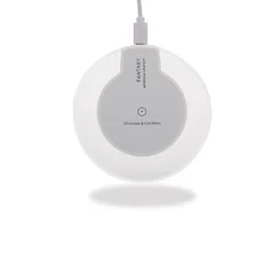 Factory directly sell QI standard charger K9 Crystal wireless charger round portable Cellphone charger for iphone for Samsung